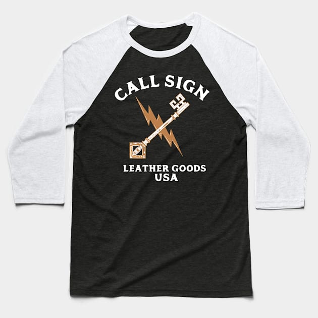 LEATHER GOODS USA Baseball T-Shirt by Merchsides